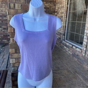Joseph A Silk Sweater; Lilac; Size Small, Y2K